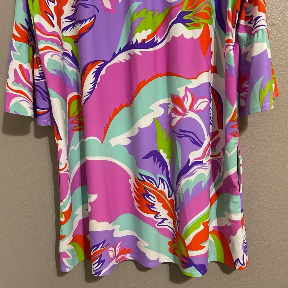 Jude Connally Megan Floral Tunic Shift Dress Women’s Size XL - Picture 10 of 12